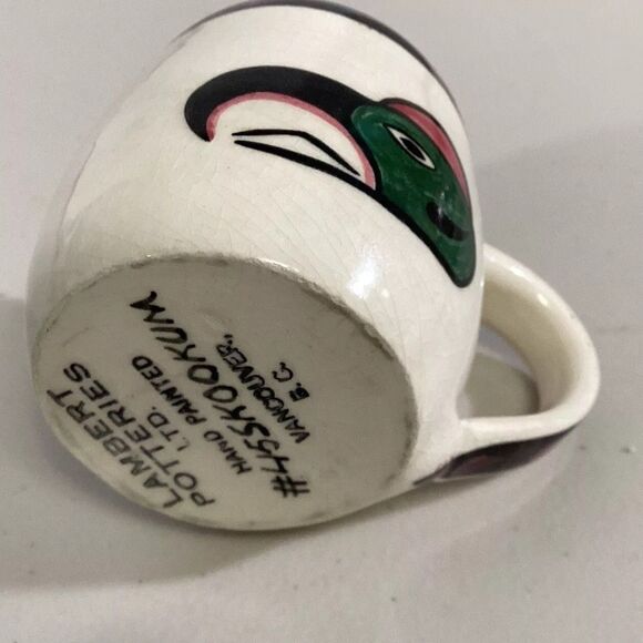 Vintage 1960s David Lambert Potteries First Nations Haida Canada #45 Skookum Mug - Picture 2 of 7